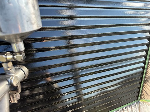 ⑥雨戸塗装の詳細写真