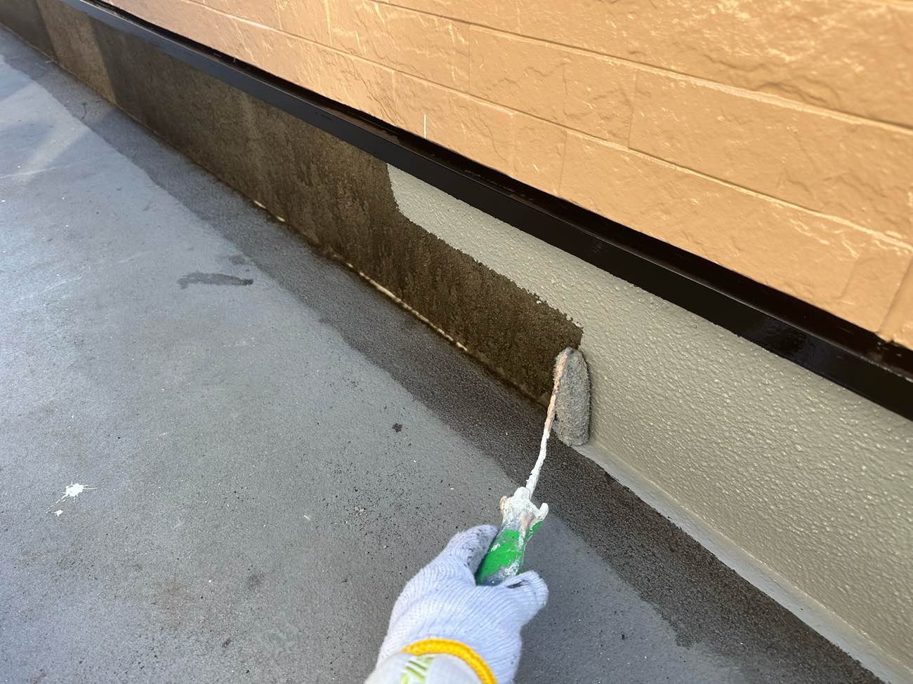 ②トップコート塗布の詳細写真