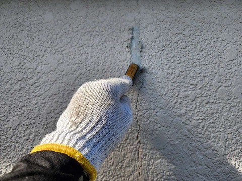 ②下地補修の詳細写真