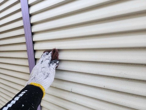 ④雨戸塗装の詳細写真