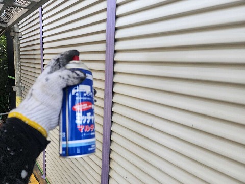 ④雨戸塗装の詳細写真