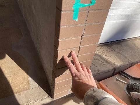 ②タイル補修の詳細写真