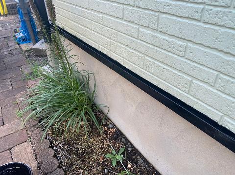 ⑥土台水切り塗装の詳細写真