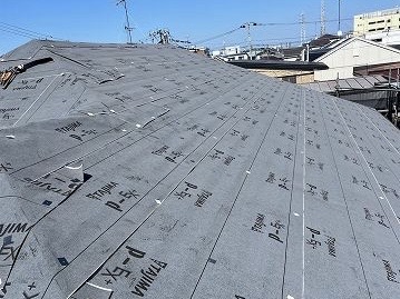 ②防水シート・屋根材の詳細写真