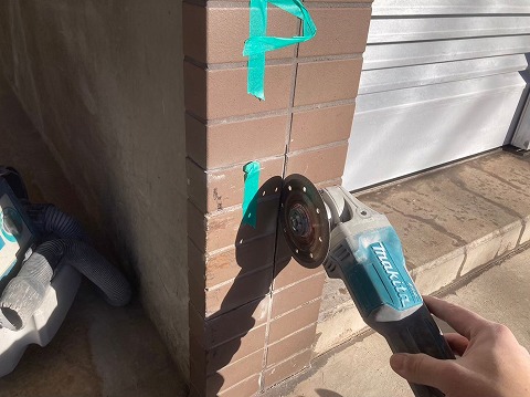 ②タイル補修の詳細写真