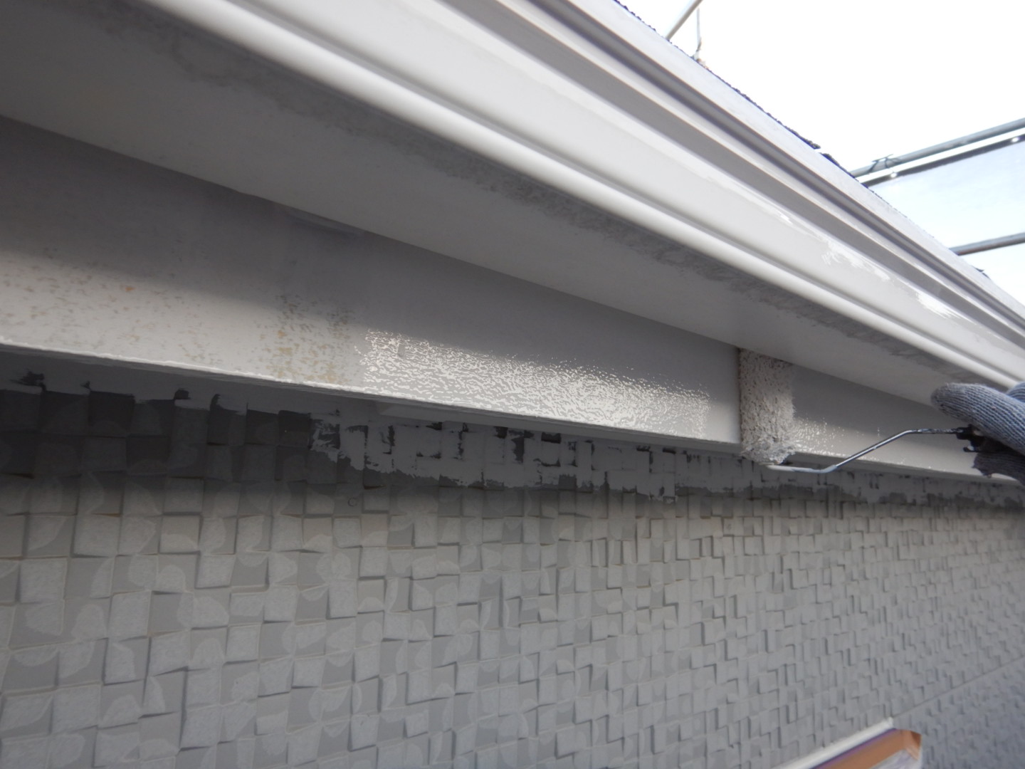 ④破風塗装の詳細写真