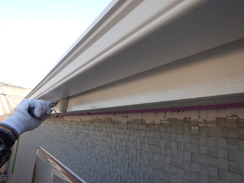 ④破風塗装の詳細写真