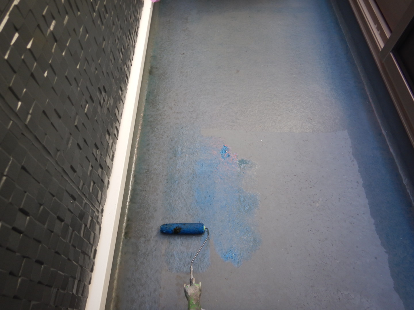 ①トップコート塗布の詳細写真