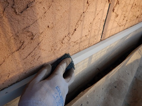 ④土台水切り塗装の詳細写真