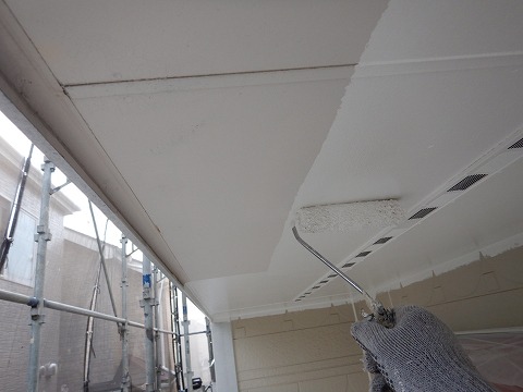 ⑤軒天塗装の詳細写真