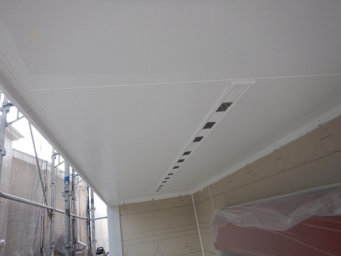 ⑤軒天塗装の詳細写真