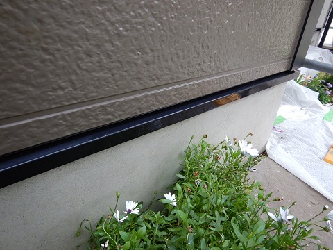 ⑥土台水切り塗装の詳細写真