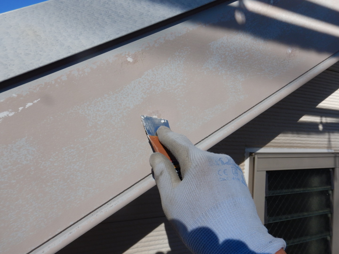 ④破風塗装の詳細写真