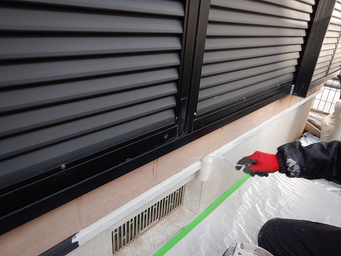 ⑥土台水切り塗装の詳細写真