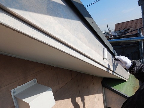 ④破風塗装の詳細写真