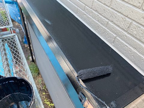 ⑤シャッターボックス塗装の詳細写真