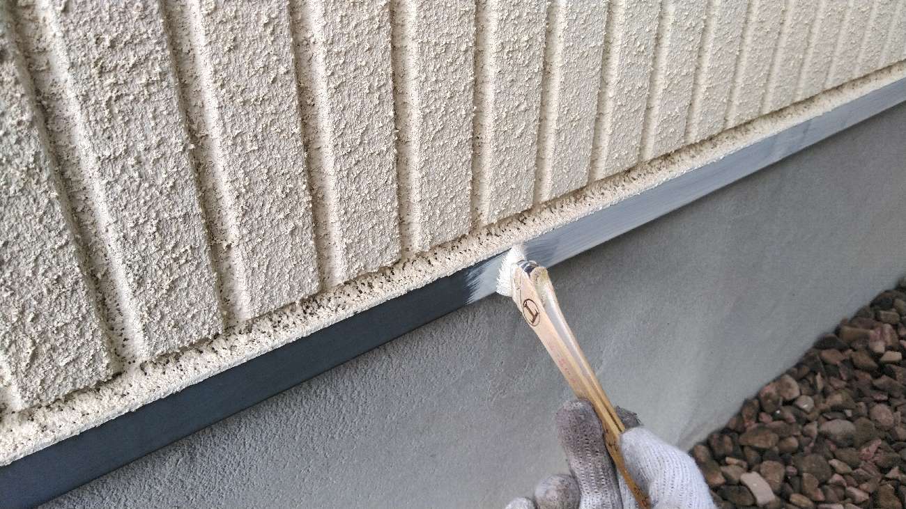 ⑤土台水切り塗装の詳細写真
