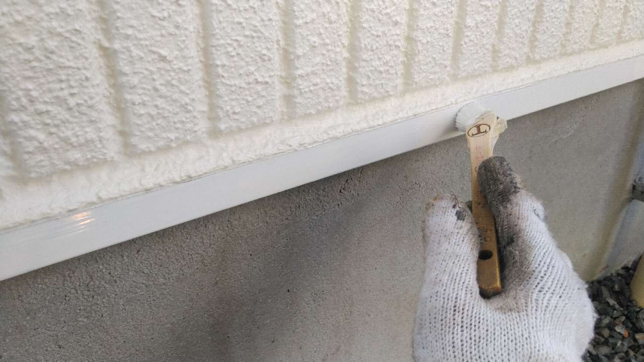 ⑤土台水切り塗装の詳細写真