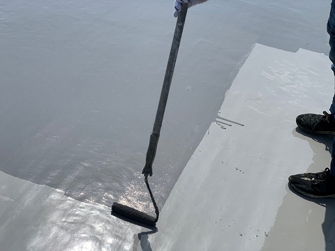 ⑤トップコート塗布の詳細写真