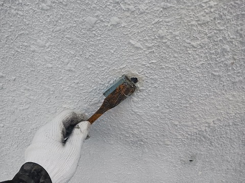 ②下地補修の詳細写真