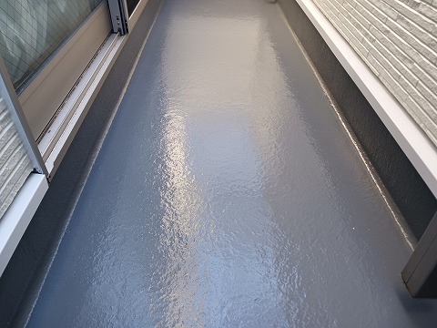 ①トップコート塗布の詳細写真