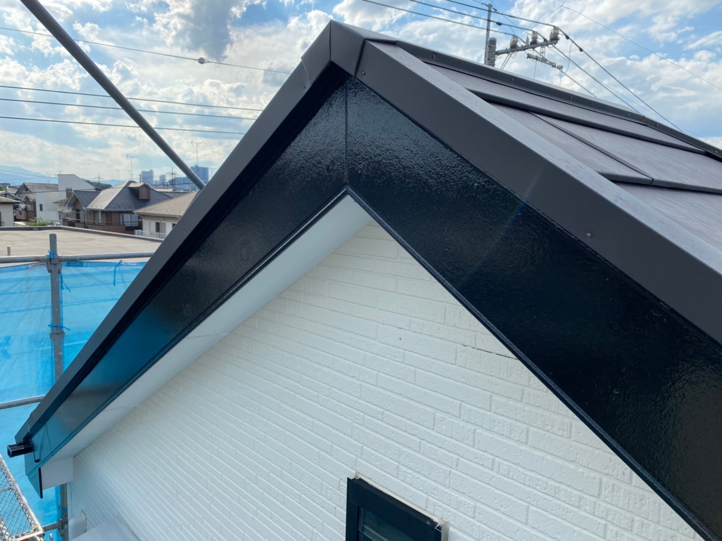 ④破風塗装の詳細写真