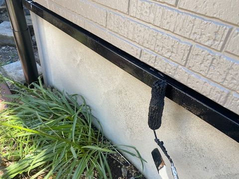 ⑥土台水切り塗装の詳細写真
