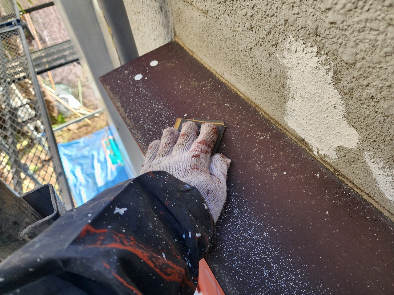 ⑥庇塗装の詳細写真