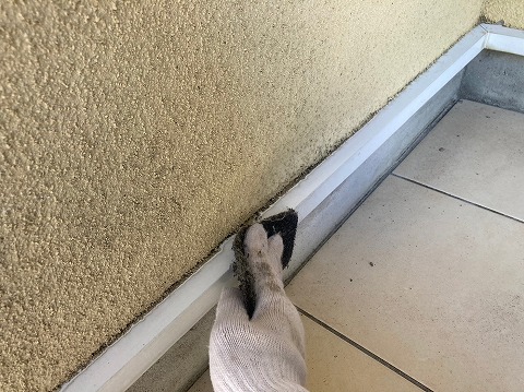 ⑤土台水切り塗装の詳細写真