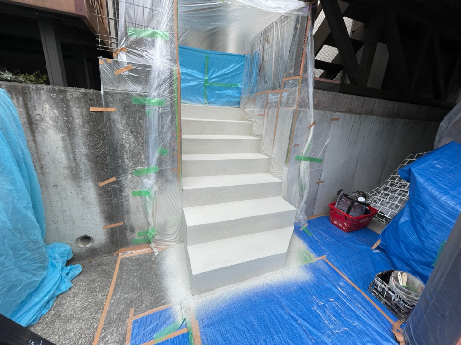 ①下地の詳細写真