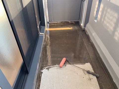 ①ベランダ防水の詳細写真