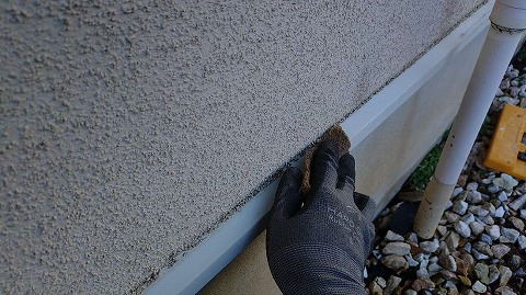 ⑤土台水切り塗装の詳細写真