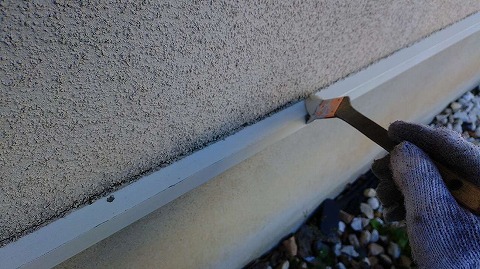 ⑤土台水切り塗装の詳細写真