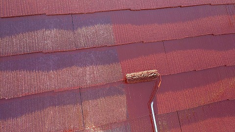 ④屋根塗装の詳細写真