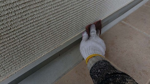 ⑤土台水切り塗装の詳細写真