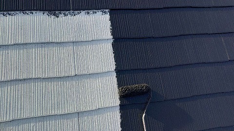 ④屋根塗装の詳細写真