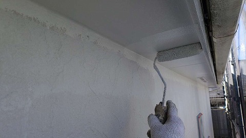 ⑤軒天塗装の詳細写真