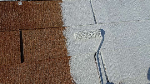 ②下塗りの詳細写真