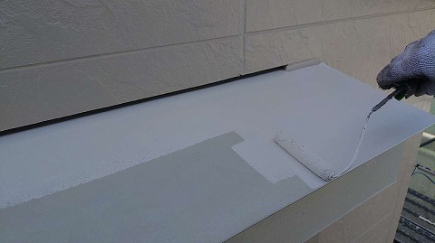 ⑥庇塗装の詳細写真