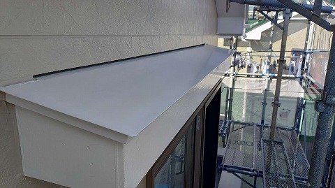 ⑥庇塗装の詳細写真