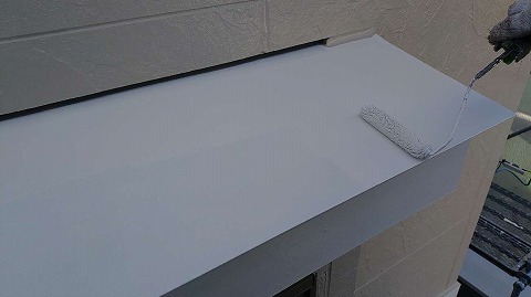 ⑥庇塗装の詳細写真