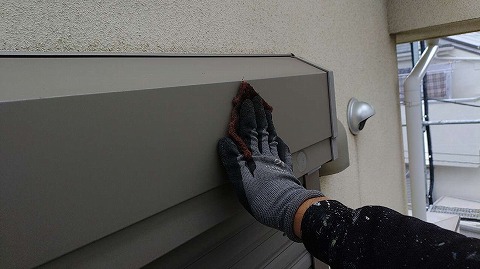 ⑥シャッターボックス塗装の詳細写真