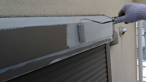 ⑥シャッターボックス塗装の詳細写真