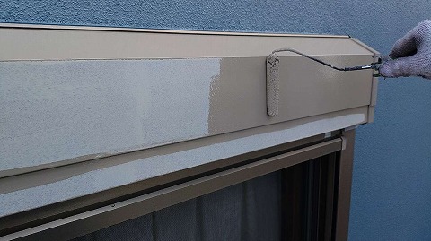 ⑥シャッターボックス塗装の詳細写真