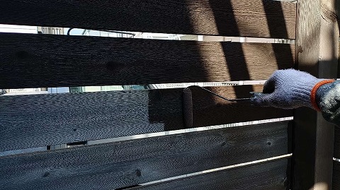 ⑦パーゴラ塗装の詳細写真