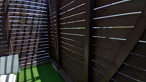 ⑦パーゴラ塗装の詳細写真