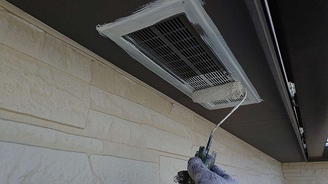 ④軒天塗装の詳細写真