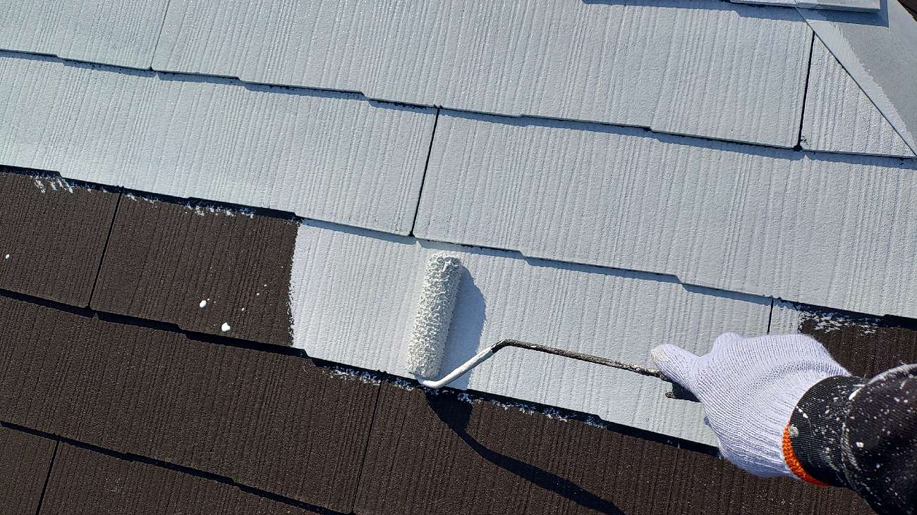 ③下塗り・タスペーサー取付の詳細写真