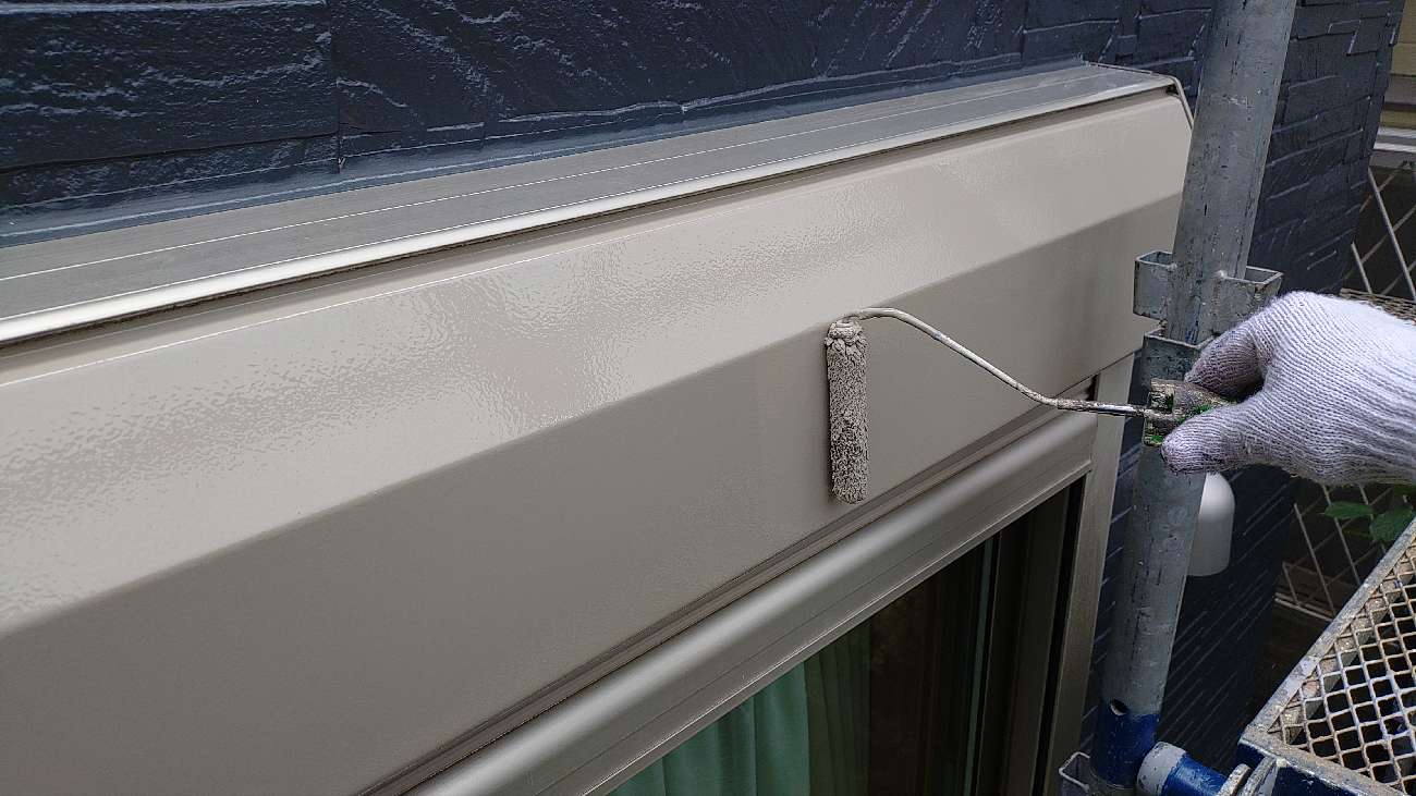 ⑤シャッターボックス塗装の詳細写真