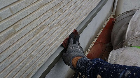 ⑤土台水切り塗装の詳細写真